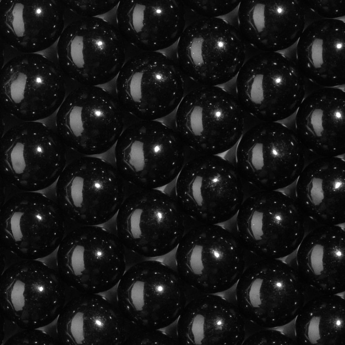 Candy Envy - Black Gumballs - 1 Inch - Approximately 113 Per 2lb Bag - Bulk Black Candy - North American Made & Kosher Certified