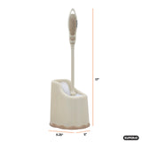 Superio Toilet Brush and Holder Toilet Scrubber Bowl Cleaner Brushes Wand, Toilets Brush with Holder Caddy, Bathroom Cleaning Brush, Bowl Brush Set