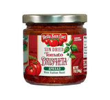 Bella Sun Luci Sun Dried Tomato Bruschetta Spread with Italian Basil, Mediterranean Italian Style Sun-Ripened Tomatoes, Kosher, Vegan, Gluten-Free