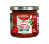 Bella Sun Luci Sun Dried Tomato Bruschetta Spread with Italian Basil, Mediterranean Italian Style Sun-Ripened Tomatoes, Kosher, Vegan, Gluten-Free