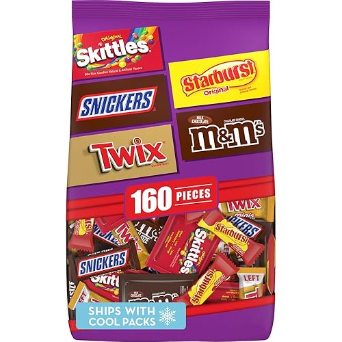 Mars M&M'S Milk Chocolate, SKITTLES Original Chewy Candy, SNICKERS Chocolate Candy Bar, STARBURST Chewy Candy & TWIX Caramel Cookie Bar Halloween
