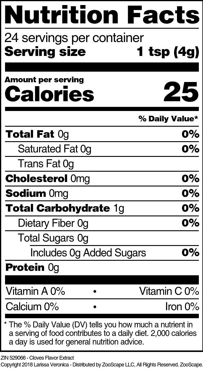 Cloves Flavor Extract (4 oz, ZIN: 529066) - 3 Pack