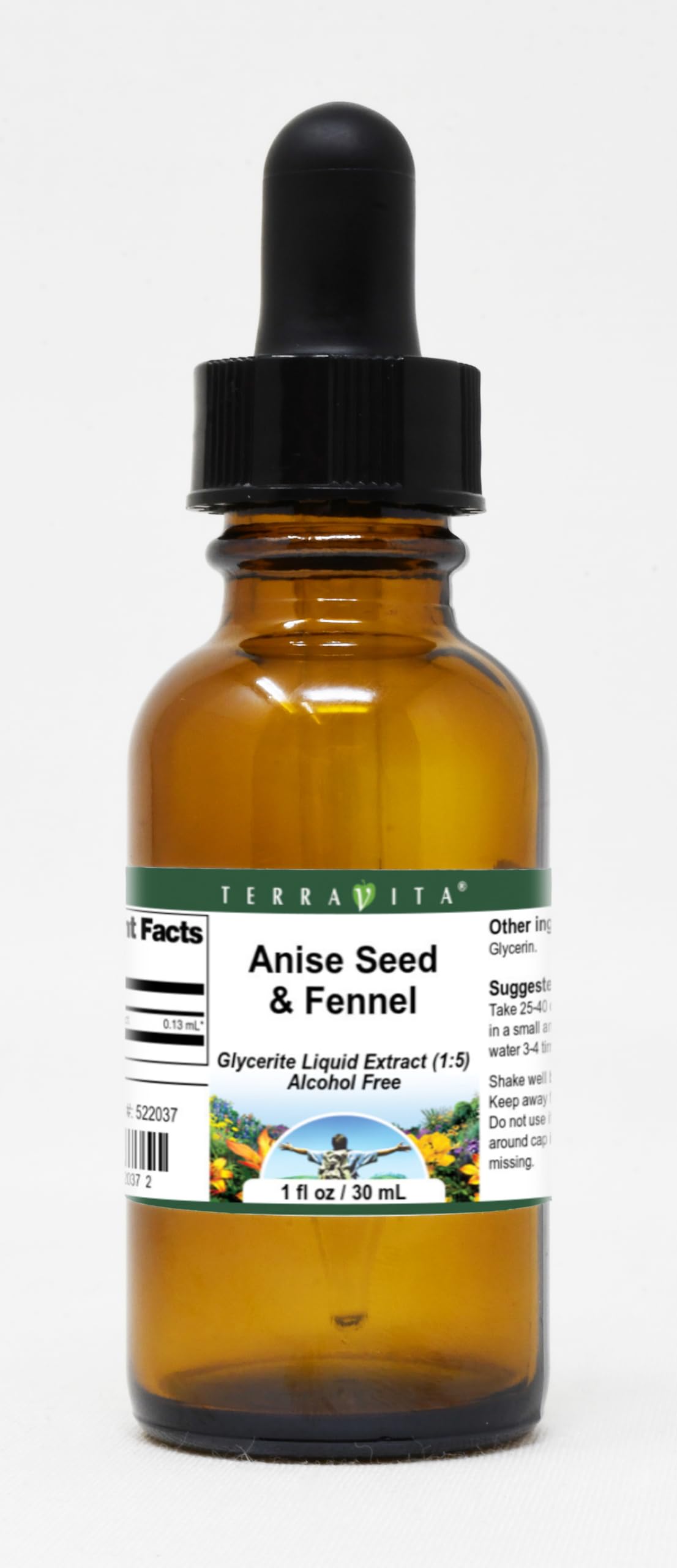 Anise Seed & Fennel Glycerite Liquid Extract (1:5) - No Flavor (1 oz, ZIN: 522037) - 3 Pack