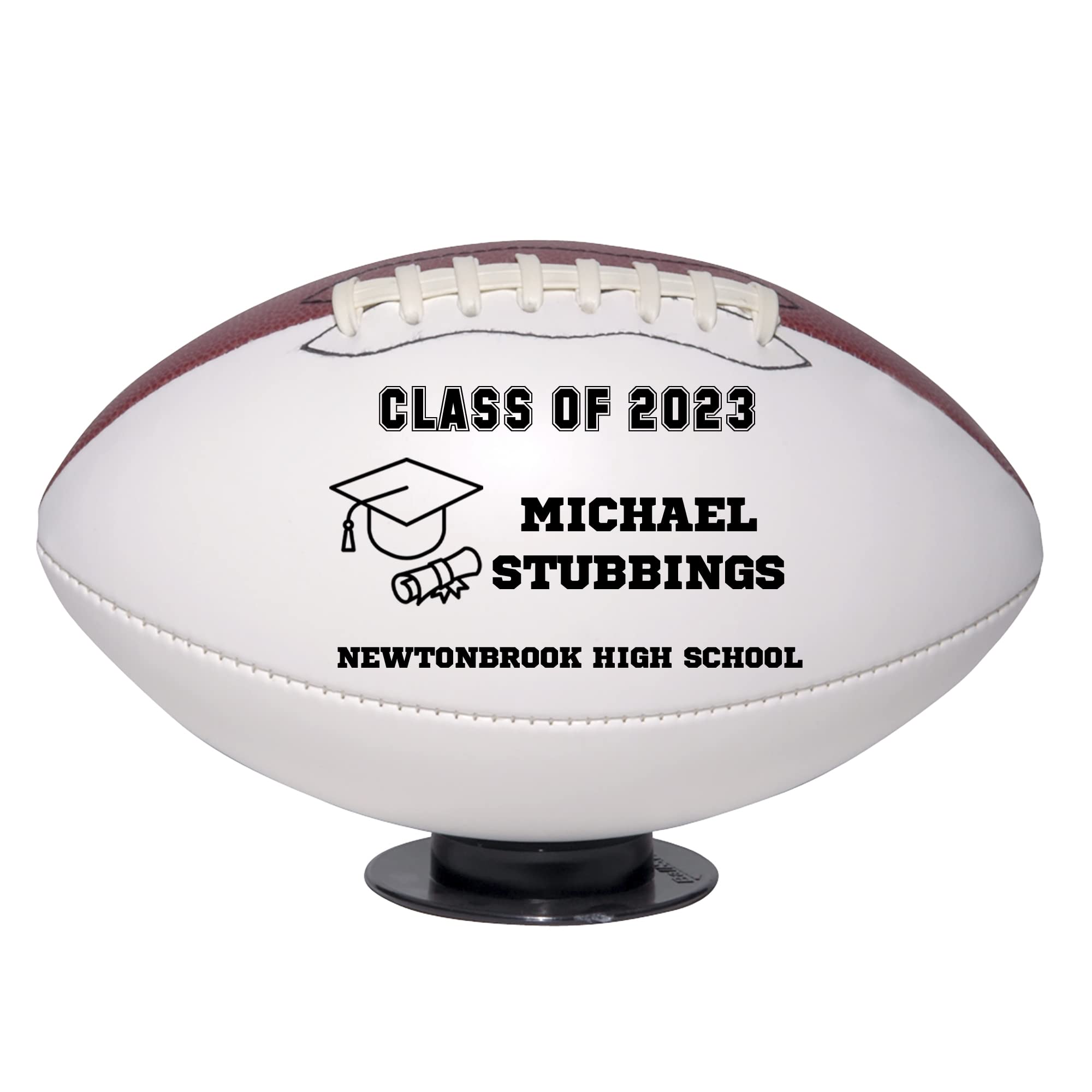 Personalized Custom Graduation 2024 Football Gift - Graduation Class of 2024 - Graduation Gift for Boy - Graduation Gift for Girl (Regulation