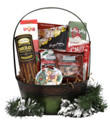 Gift Basket Village: A Family Christmas Delight - Pretzels, Cocoa, Candied Nuts, Cookies & More
