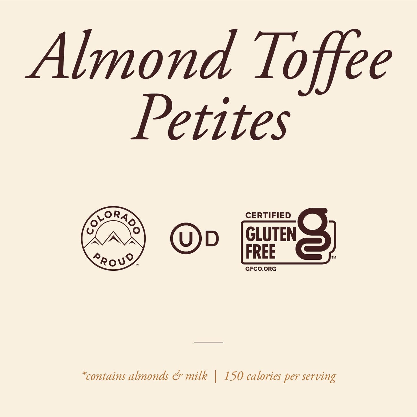 Enstrom Dark Chocolate Almond Toffee Petites 15oz box | Bite-size | Gluten Free | Kosher Dairy | All Natural