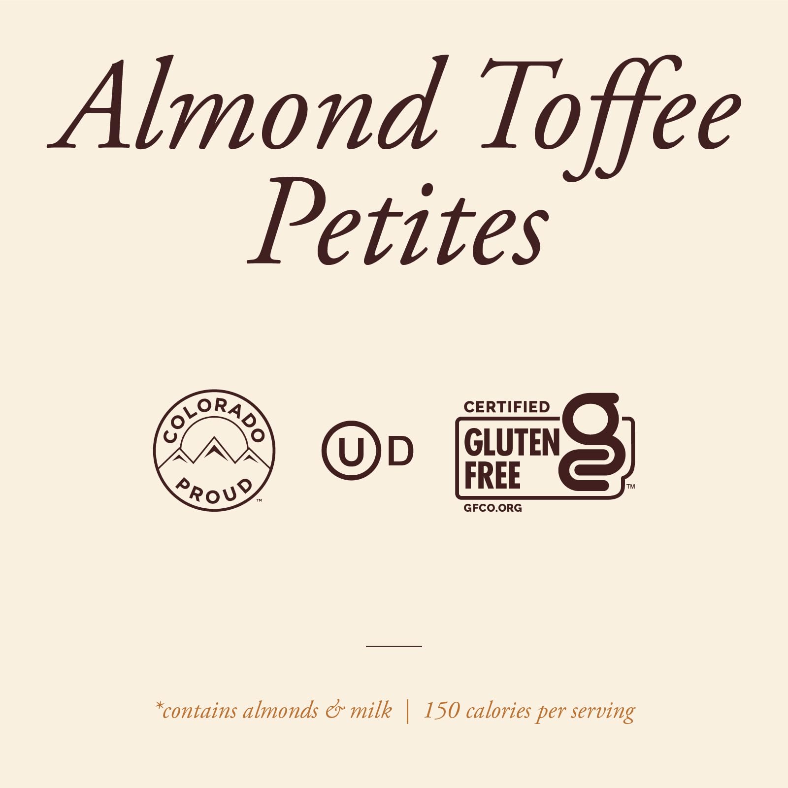 Enstrom Dark Chocolate Almond Toffee Petites 15oz box | Bite-size | Gluten Free | Kosher Dairy | All Natural