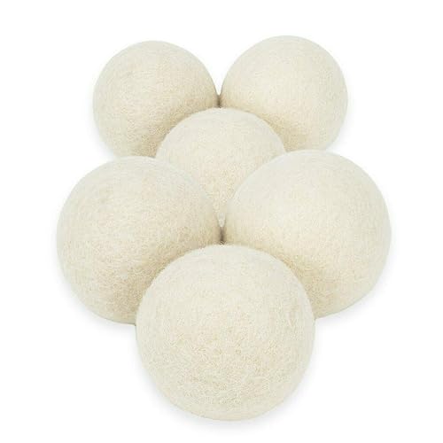 Wool Laundry Dryer Ball by Mili Felt -Reusable Extra Large Premium Natural Fabric Softener, Reduces Clothing Wrinkles, Eco-Friendly ~ Made of 100%