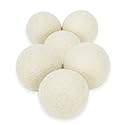 6-Pack Wool Laundry Dryer Ball by Mili Felt -Reusable Extra Large Premium Natural Fabric Softener, Reduces Clothing Wrinkles, Eco-Friendly ~ Made