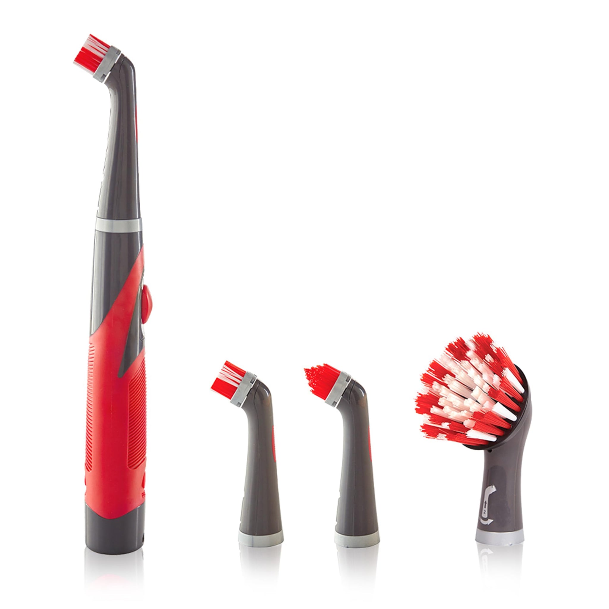Rubbermaid Reveal Power Scrubber 5-Piece Kit, Cordless Electric Battery Powered Spin Scrub Brush, Water Resistant