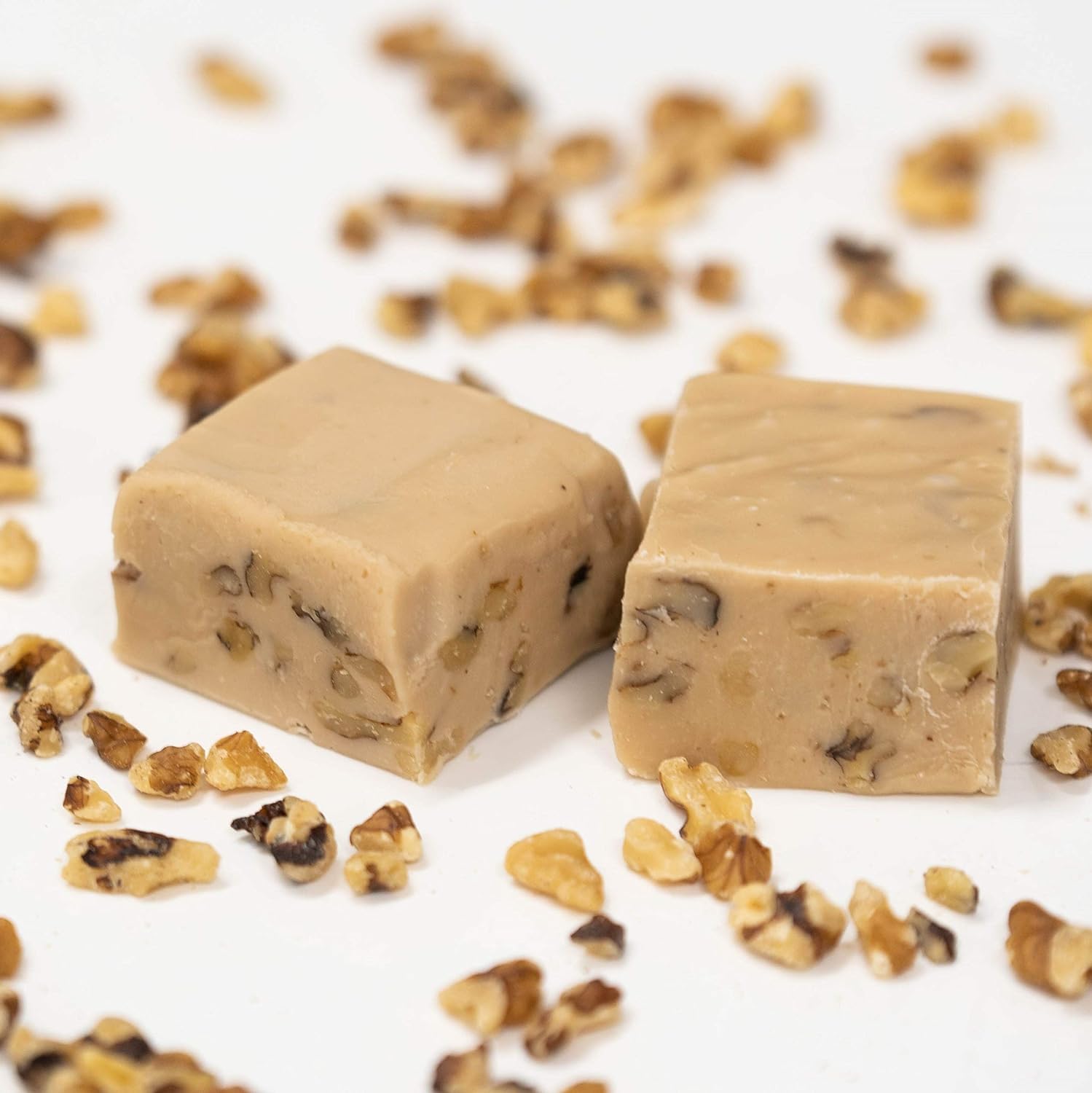 8oz. Nuts to You Smooth and Creamy Butter Pecan Kettle Fudge | Fresh Gourmet Candy | Decadent and Delicious Handcrafted Fudge