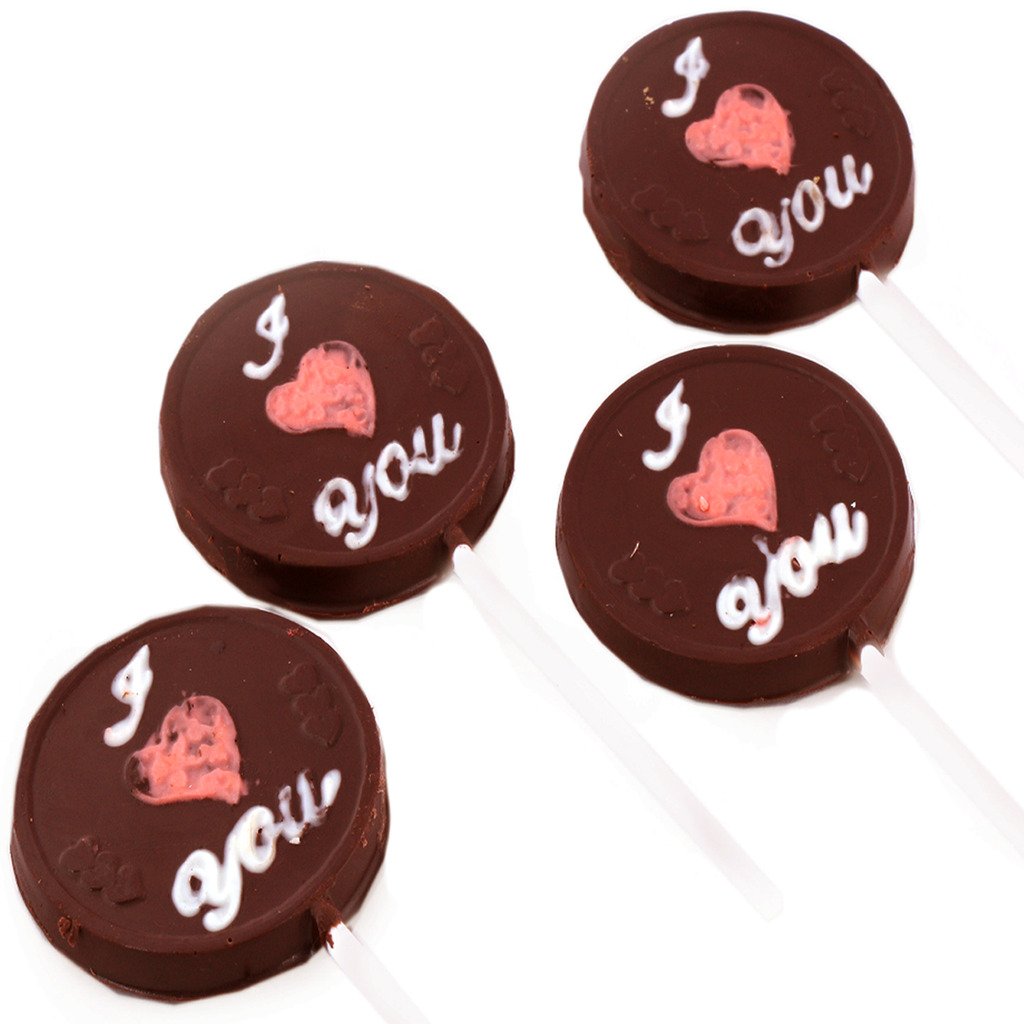 Ghasitaram Gifts Chocolate - Set of 4 I Love U Lollies