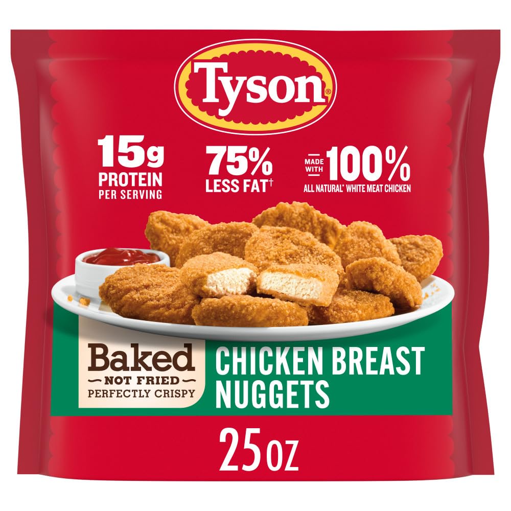 Tyson Air Fried Perfectly Crispy Chicken Nuggets, 25 Oz. (Frozen)