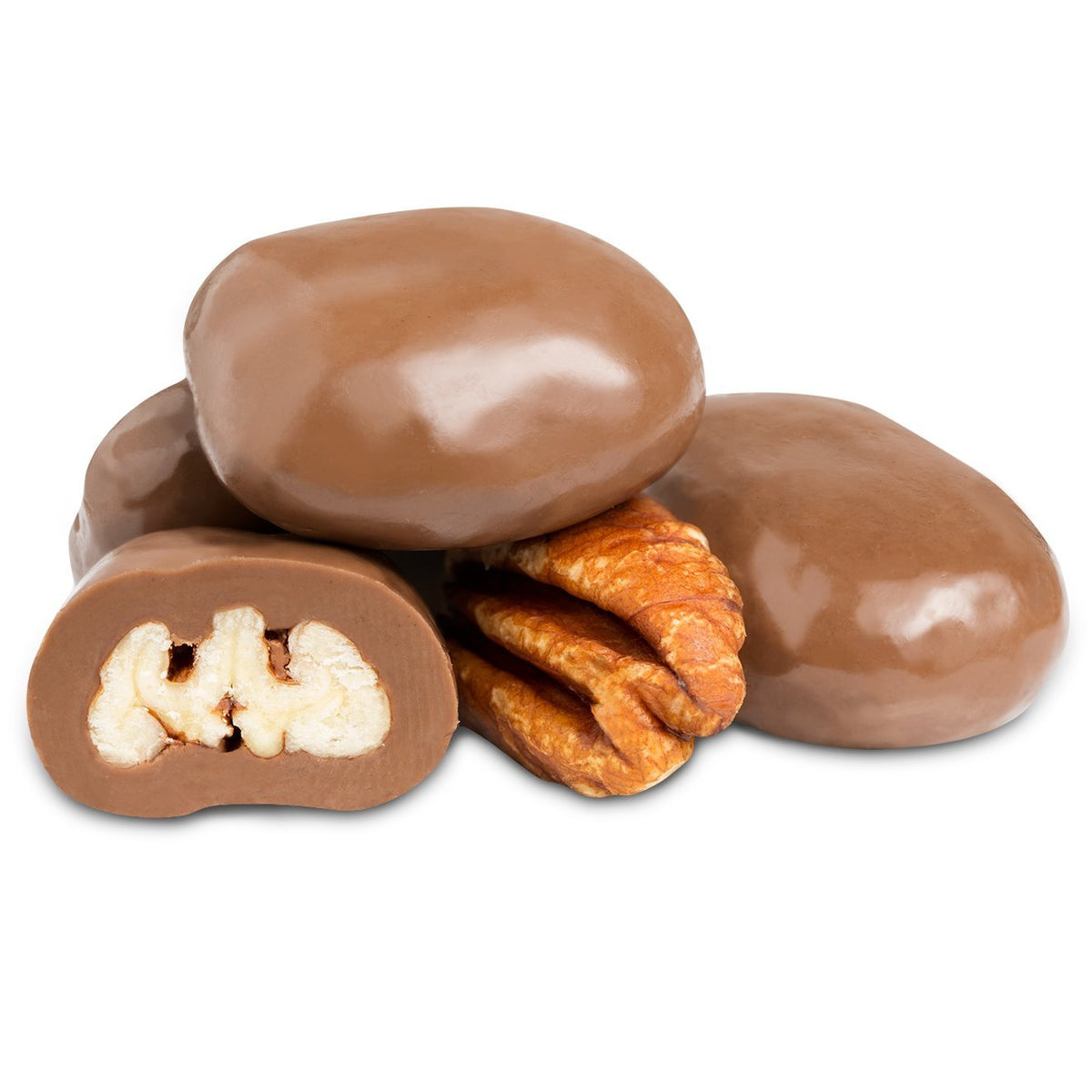 Dulcefina chocolate and Sweets, Milk Chocolate Pecans (2 Lbs)