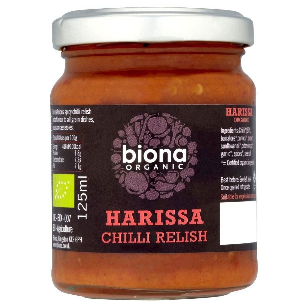 Biona | Harissa Relish - Prepared | 6 x 125G