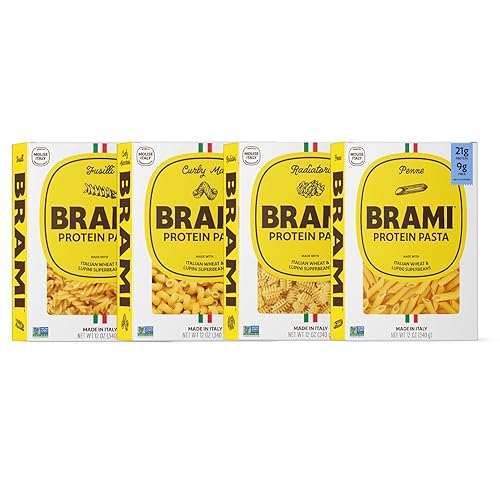 Brami Italian Protein Pasta, Variety | Low Carb | High Fiber | High Protein | Non-GMO | Keto | Made in Italy | Dry Pasta | Semolina | Fortified