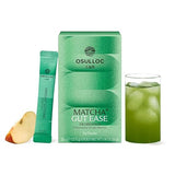 Osulloc Matcha Plus+ Gut Ease (Apple & Berry Flavor), Matcha & Probiotics Blend, Natural Sweet fruity flavor, 10 Count