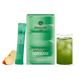 Osulloc Matcha Plus+ Gut Ease (Apple & Berry Flavor), Matcha & Probiotics Blend, Natural Sweet fruity flavor, 10 Count