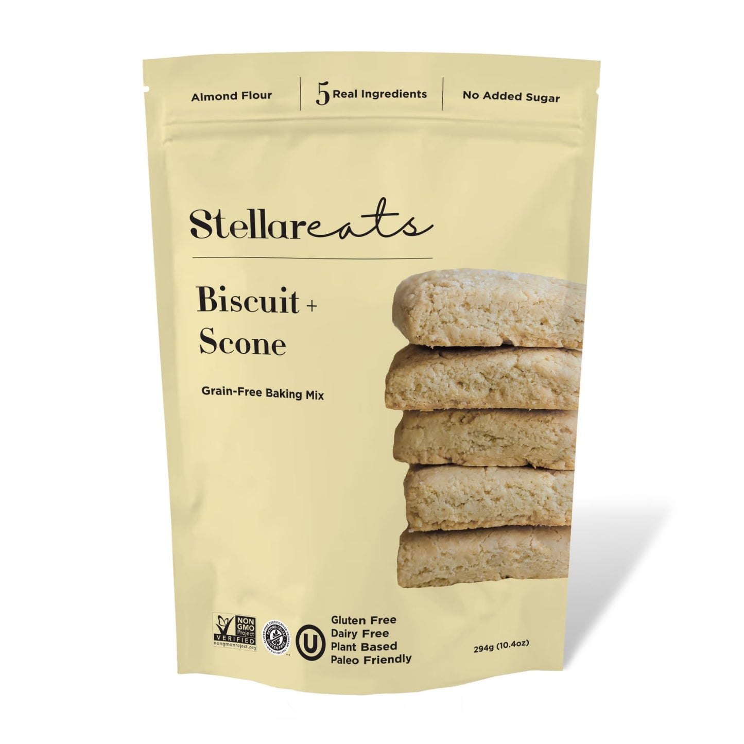 Stellar Eats Grain-Free Biscuit & Scone Baking Mix | Gluten-Free, Dairy-Free, Plant-Based, Paleo-Friendly | Buttery & Decadent Flavor | Almond