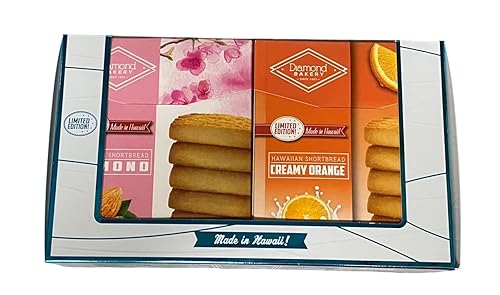 Hawaiian Shortbread Cookies Gift Set (Coconut, Kona Coffee, Almond, and Creamy Orange)