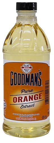 Goodman's Pure Orange Extract - Gluten-Free, Non-GMO, Kosher, Natural, Low Carb & Low Calorie, No Artificial Color, No Animal Products, No Sugar