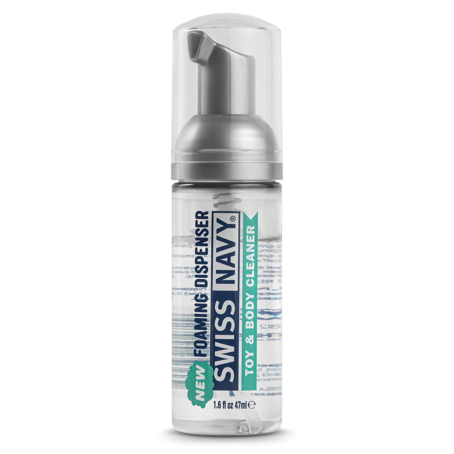 Swiss Navy Premium Toy & Body Foaming Cleaner - 1.6 oz - Body-Safe, Gentle, Dermatologically Tested Cleanser for Toys & Intimate Areas - Safe