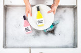 Scrubbly Cleano Grigio Kitchen & Household Cleaning Sponge in Yellow, Gift for The Tidy Wine Lover