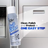 Fuller Brush Full Gleam Stainless Steel Cleaner - 15 oz Spray for Appliances, Chrome, Aluminum & Sinks - Cleans, Polishes & Protects Metal Surfaces