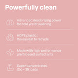 ATTITUDE Baby Laundry Detergent, EWG Verified, Plant and Mineral-Based Formula, HE Compatible, Vegan Household Products, Unscented, 35 Loads, 35.5 Fl
