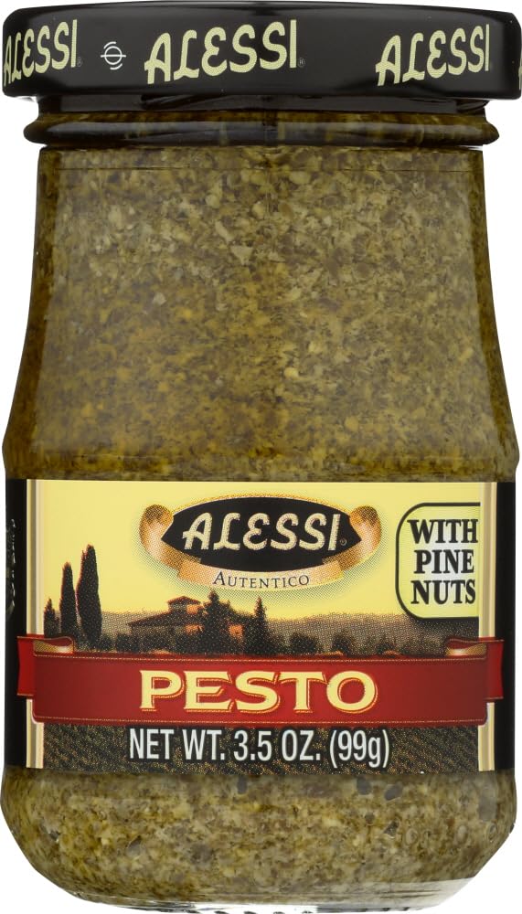Alessi Pesto, 3.5-Ounce Glass Jars (Pack of 12) by Alessi