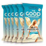 THE GOOD CHOCOLATE - Milk Chocolate Bars with 80% Less Sugar & Lower Net Carbs - Keto Chocolate Bar with Lower Calories, All Natural and Non-GMO Keto