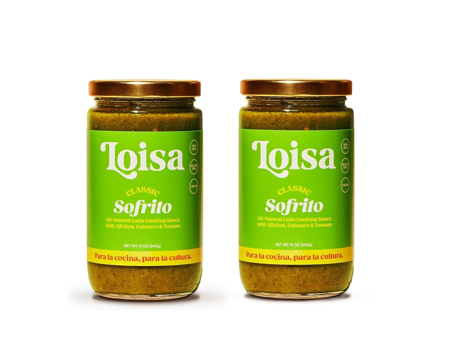 Loisa Sofrito Cooking Sauce, Non-GMO, No-MSG, No Preservatives, No Artificial Coloring, No Artificial Flavors, Vegan, Pure Latin Flavor (Classic