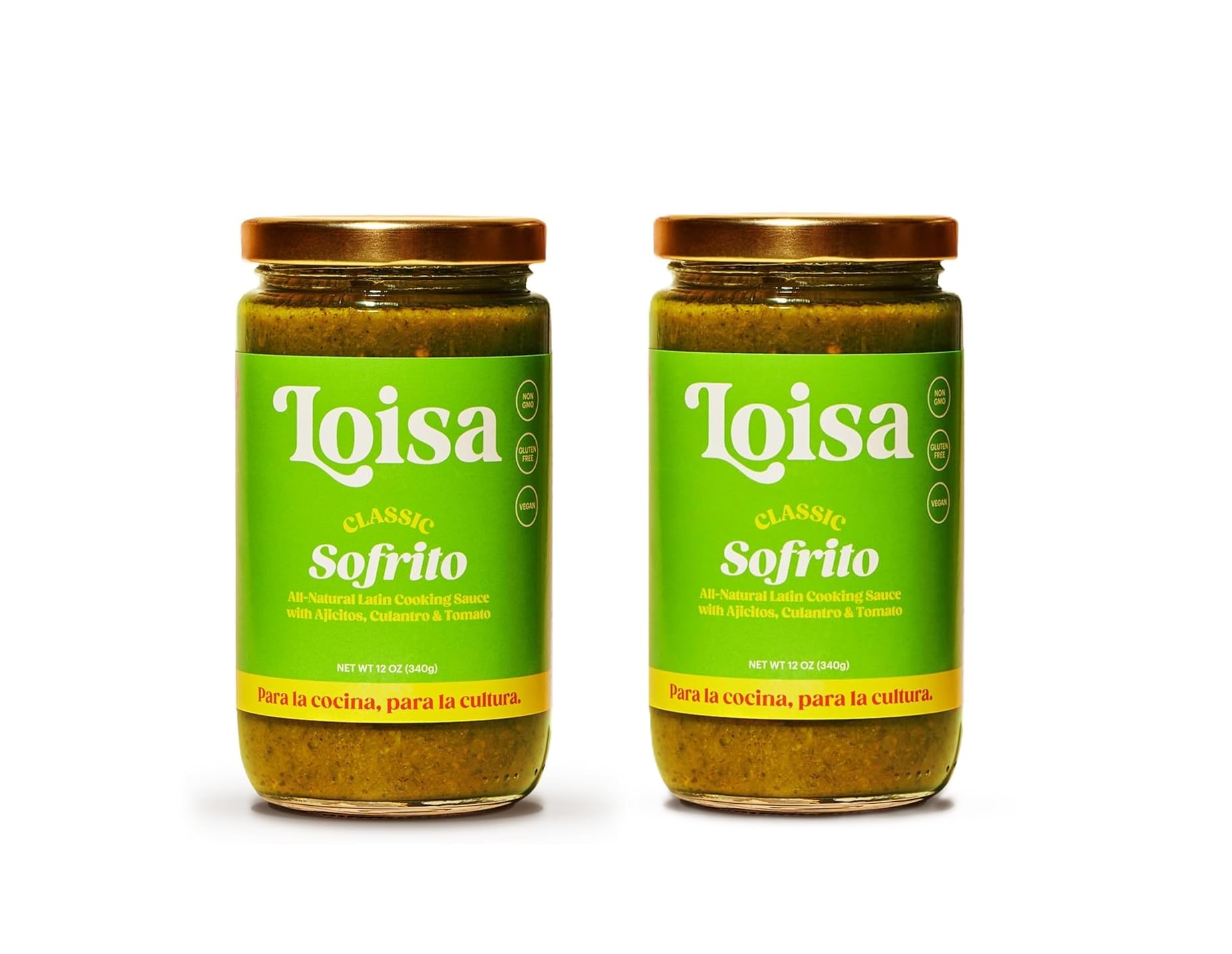 Loisa Sofrito Cooking Sauce, Non-GMO, No-MSG, No Preservatives, No Artificial Coloring, No Artificial Flavors, Vegan, Pure Latin Flavor (Classic