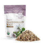 Halo Naturals Organic Marshmallow Root Cut & Sifted, 4 Ounces (Althaea officinalis) USDA Certified | Resealable Pouch| Packaged in The USA (Pack of 1)