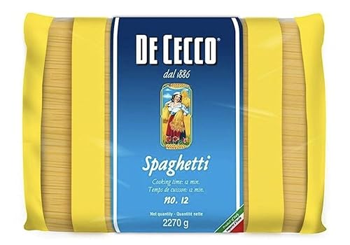 De Cecco Semolina Pasta, Spaghetti, 5 Pound