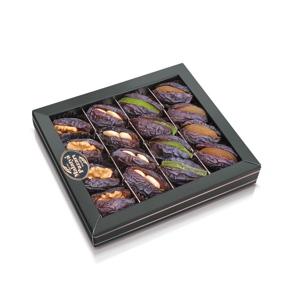Malatya Pazari Stuffed Medjool Dates with Nuts and Dried Fruit, 14.1oz