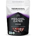 Terrasoul Superfoods Organic Medjool Dates, 2 Lbs - Soft Chewy Texture | Sweet Caramel Flavor | Farm Fresh