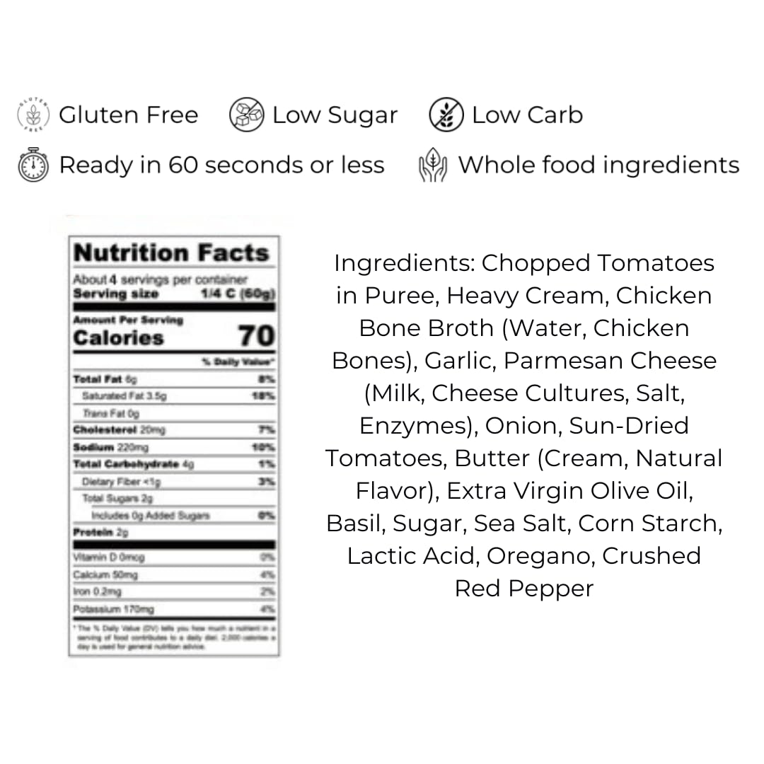 Le Sauce & Co. Marry Me Chicken Gourmet Gravy for Chicken Breast & Thighs, Creamy Parmesan Cheese Sauce for Foodies & Moms - Real Food Ingredients