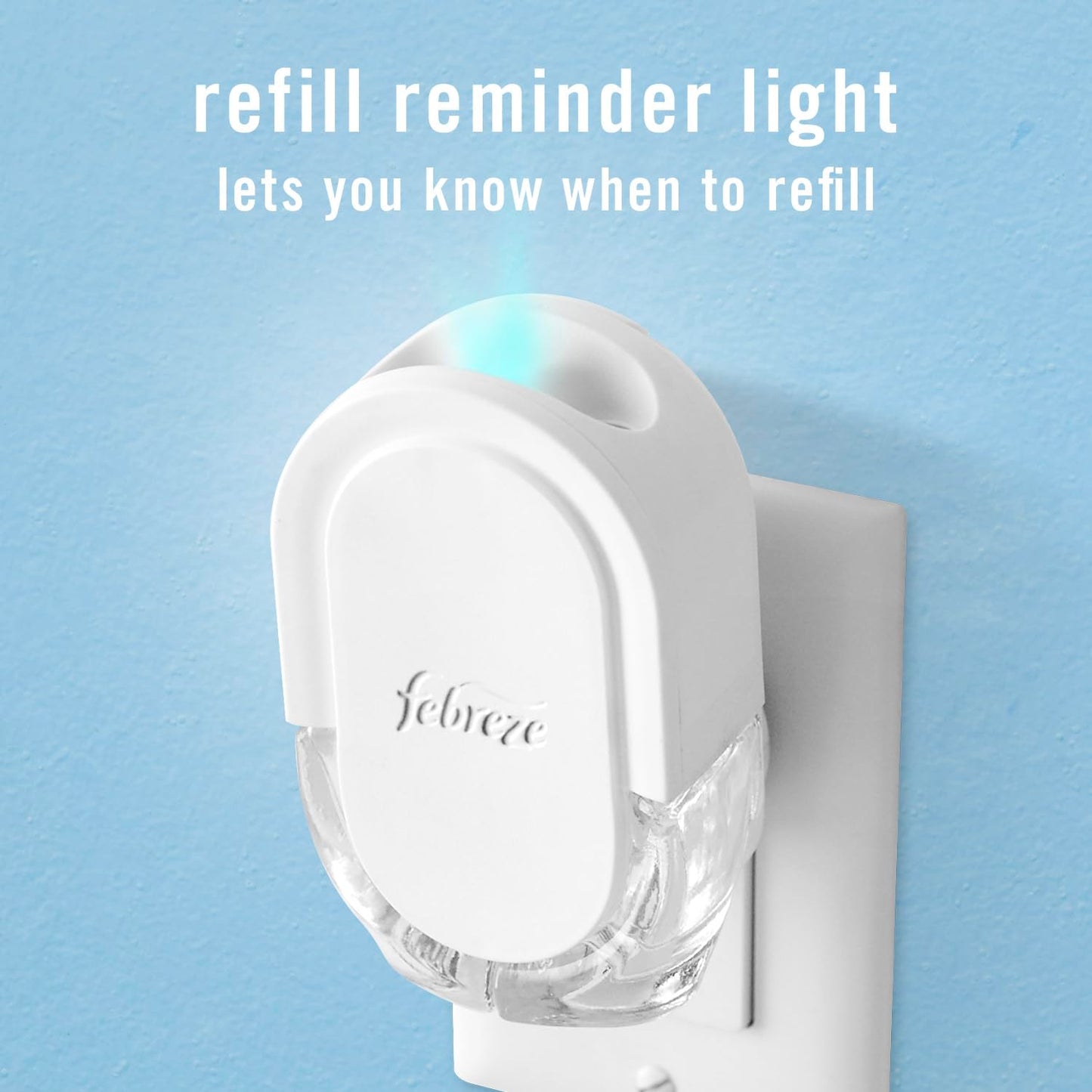 Febreze Plug In Air Freshener, Odor-Fighting Scented Oil Refill, Tropical Blend Scent, 2 Refill