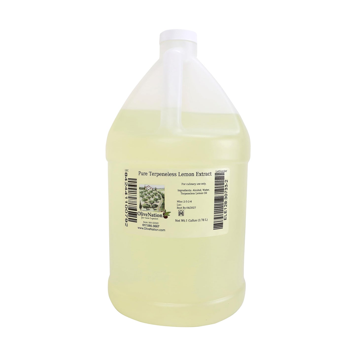 Lemon Extract - Pure and Terpeneless - Tart Lemony Flavor for Cakes - Cookies - Icing - Filling - Terpeneless - PG Free - Non-GMO - Gluten Free
