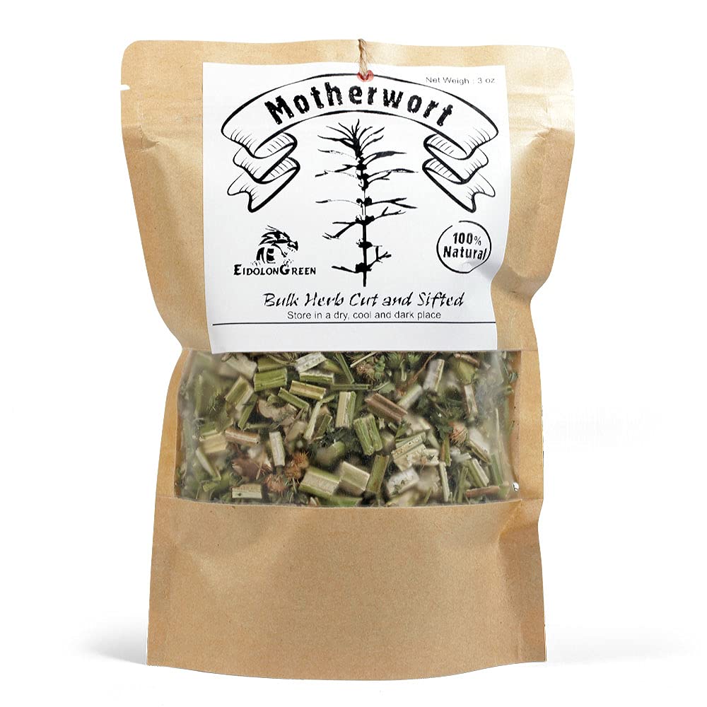 EidolonGreen [China Medicinal Herb] Motherwort (Leonurus cardiaca/Leonurus Japonicus/Yimucao/???/???) Dried Bulk Herb 3 Oz (88 g)