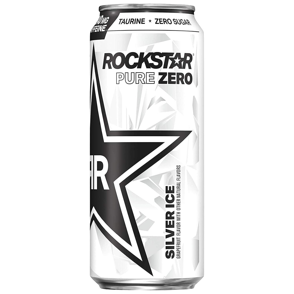 4 Pack - Rockstar Pure Zero Silver Ice - 16oz.
