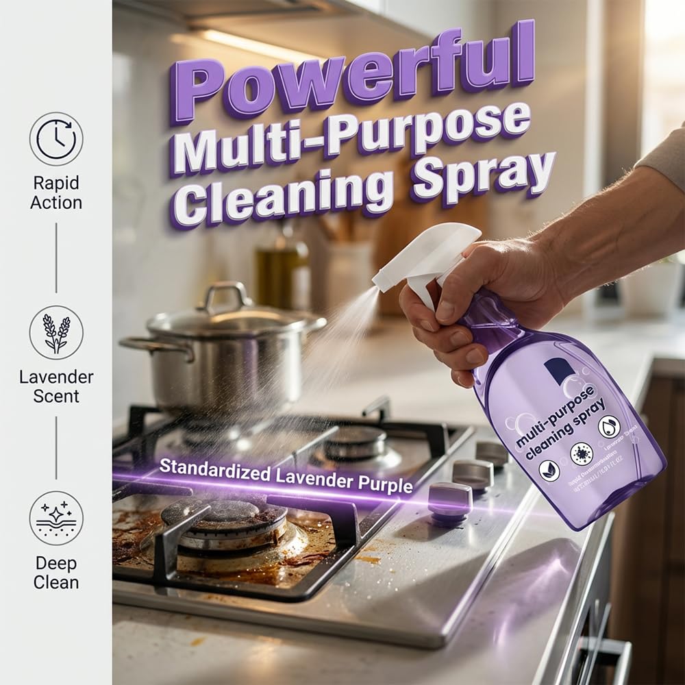 Eadwe Spray Oven Cleaner, 2026 New All-Purpose Spray Cleaner with Concentrated Cleaning Tablets, Multi-Surface Cleaning Spray for Oven, Grill