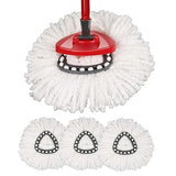 Mop Replace Head [ 3 Pack ] Mop Refills Compatible with Triangle Spin Mop, Made of Microfiber, Deep Cleaning Machine Washable and Easy-to-Replace