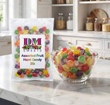 Assorted Hard Candy - 2 lb Bulk Bag Variety Fruit Mix of Cherry Orange Lemon Lime Grape Flavors | Individually Wrapped | Office Candy Bowl, Pinata