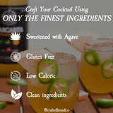 Crafted Cocktails Margarita Mix | 2 Pack (32 Fl Oz Each) | Low Calorie (60 Calories/Serving) | Premium Cocktail & Mocktail Mixer | Clean Ingredients