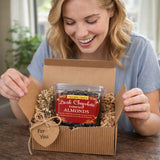 Dark Chocolate Covered Almonds, 16oz Gift Box - Perfect Chocolate Gift, Snack, or Dessert - Cold Packed for Warm Weather Delivery