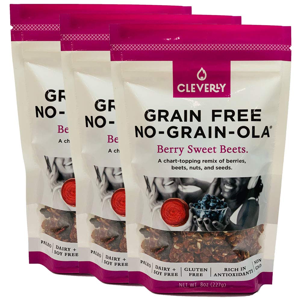 NO-GRAIN-OLA - Grain Free Granola | Paleo Friendly Healthy Snacks | Natural, Dairy Free, Soy Free, No Refined Sugars, Non GMO (8oz bags, 3 Bags Per