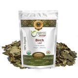 Organic Way Birch Leaf (Betula pendula) Cut & Sifted - European Wild-Harvest | Herbal Tea | Kosher & USDA Certified | Vegan, Non-GMO & Gluten Free |