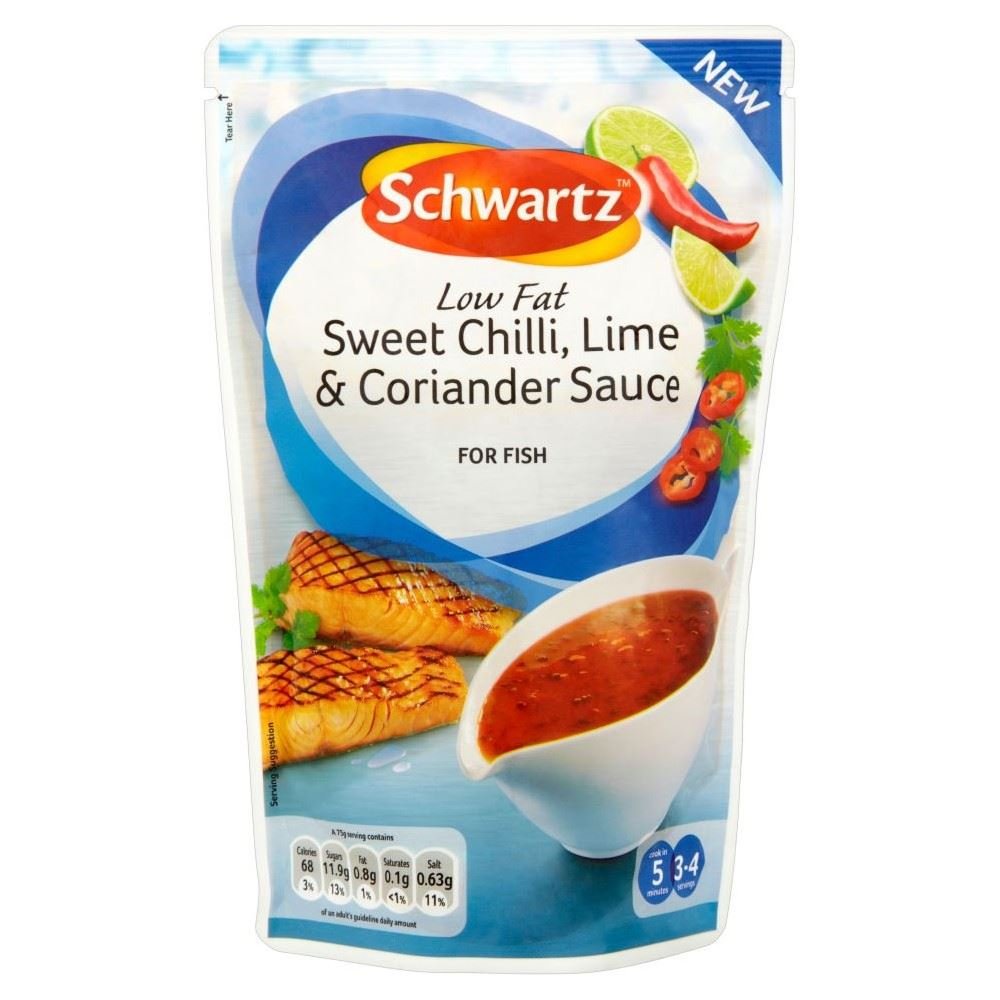 Schwartz for Fish Sweet Chilli, Lime & Coriander Sauce - Low Fat (300g) - Pack of 2